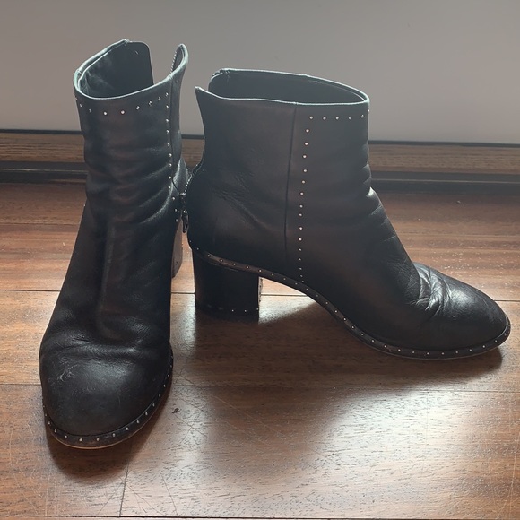 RAG & BONE LEATHER BOOTIES 38 1/2 - Picture 2 of 6